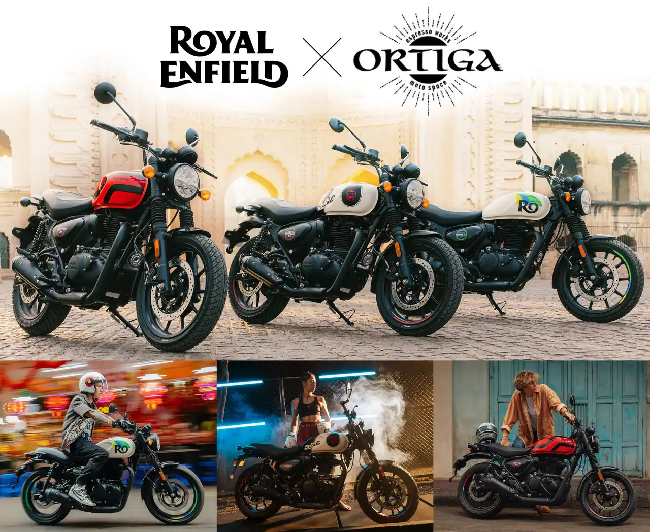 ORTIGA×ROYAL ENFIELD 新型 ハンター 350 特別な展示イベントを開催