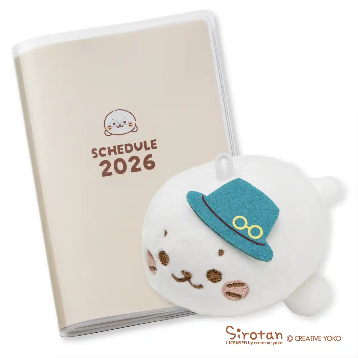 「眼鏡市場×しろたん2026福袋」のコラボスケジュール帳＆ぬいぐるみクリーナーを製作