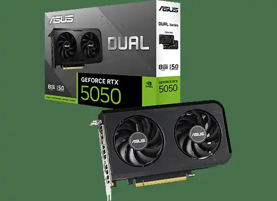 【CFD販売株式会社】 ASUSから、GeForce RTX 5050 デュアルファン搭載グラフィックボード『DUAL-RTX5050-O8G』発売