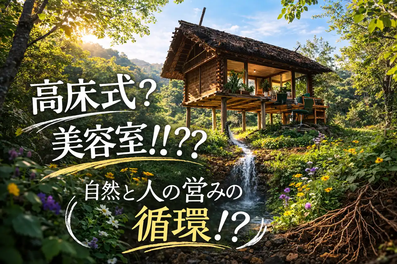 【杜とあお。】 水の行き先を体験できる「高床式美容室」プロジェクト、クラウドファンディング開始