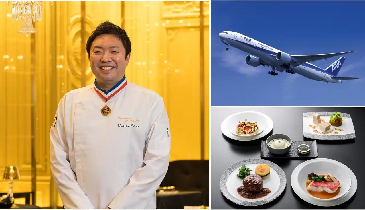 【株式会社フォーシーズ】 ジョエル・ロブション　エグゼクティブシェフ　関谷 健一朗が初監修　ANA 国際線ファーストクラスの機内食