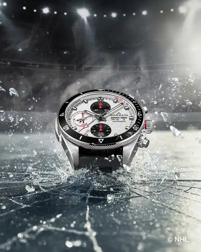 NORQAINは、NHL(北米プロアイスホッケーリーグ)とパートナーシップを締結「ADVENTURE CHRONO 41MM NHL LIMITED EDITION」を発表