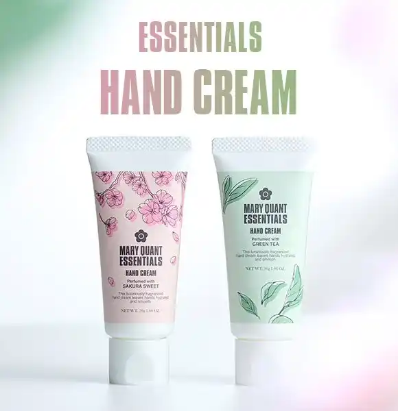 【株式会社 マリークヮント コスメチックス】 感謝や応援の気持ちを伝えるシーズンに 『MARY QUANT ESSENTIALS』から、春の訪れを感じさせる2種類の香りのハンドクリームが登場！