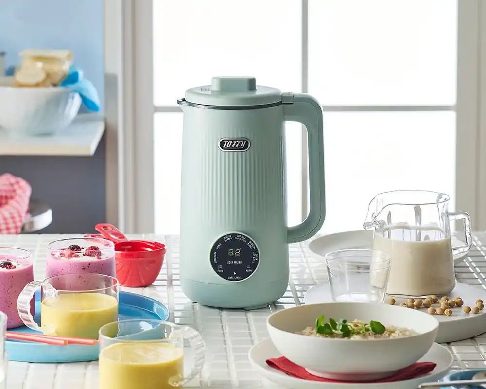 【株式会社ラドンナ】 スイッチひとつで本格調理！ほったらかしでお店のような味が完成する自動調理器が新登場！「Toffy オートスープブレンダー〈セラミックコートタイプ〉」発売