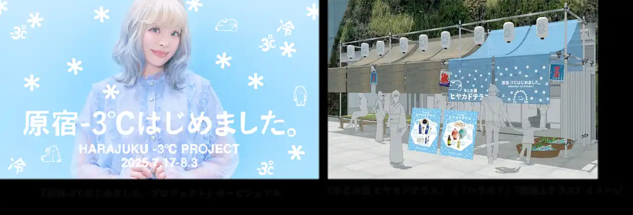 【東急不動産】 昨年東急プラザ原宿「ハラカド」から始まった夏の冷やし企画が、原宿のまち全体へ拡大 「原宿-3℃はじめました。プロジェクト」に参画
