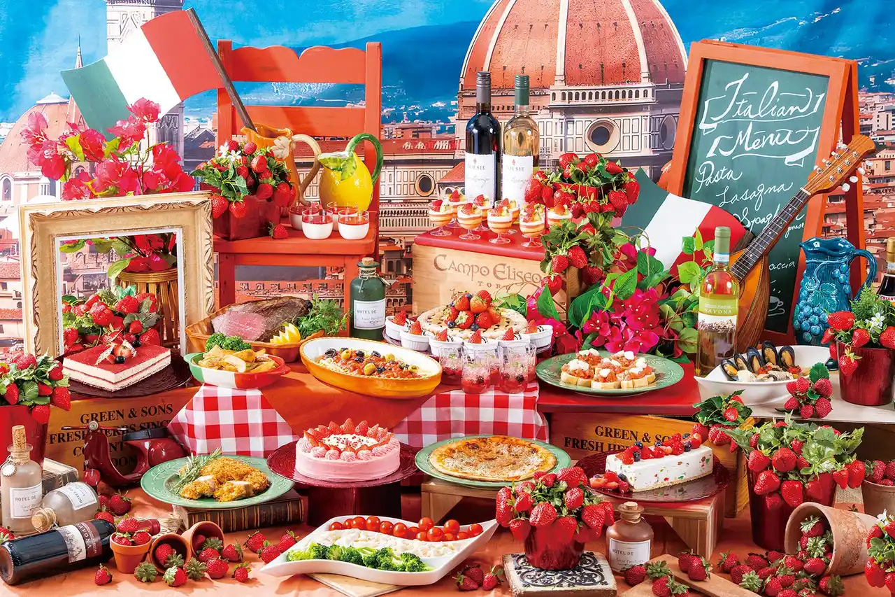 【京王プラザホテル】 食欲そそる彩り豊かなイタリア料理にいちごのイタリアンスイーツ「心躍るイタリアの美食×ストロベリースイーツ」を開催！