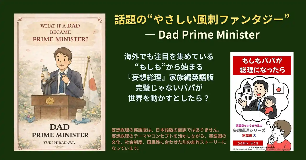 【株式会社リリパット】 もし“父親の責任感”で国を動かしたら？─ 『妄想総理・パパ編』が描く、決断の重さと覚悟