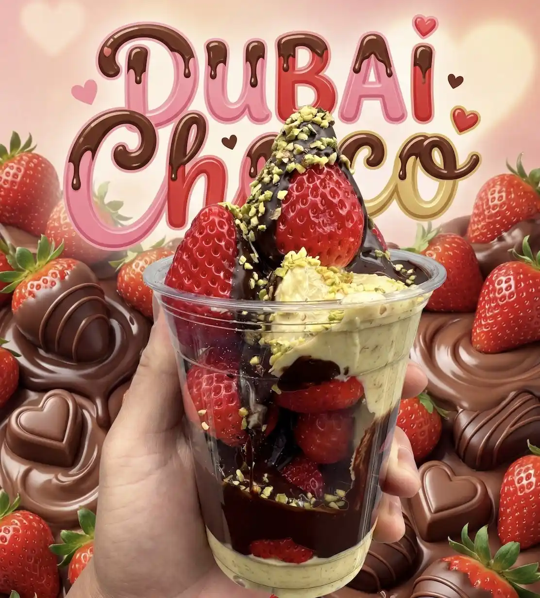 【初】舞浜イクスピアリでザクザク食感のドバイチョコいちごが食べられる！2026年2月1日～2026年2月28日　原宿発のストロベリーチョコ 専門店「Strawberry choco」期間限定オープン！