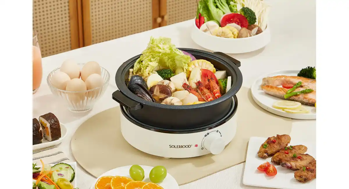 キッチン家電ブランド「SOLEMOOD」の新商品、多機能グリル鍋「HY-6134」が今だけおトクに。新発売記念20%OFFクーポン配布中！