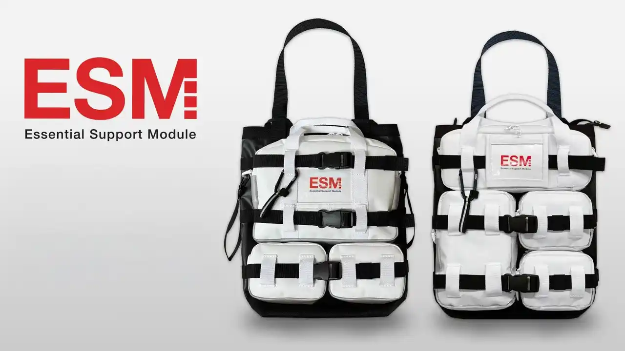 【SAWA VAUGHTERS】 【米国デザイン賞モデルが進化】宇宙ステーション発想のモジュールバッグ「 ESM - Essential Support Module - 」に新モデル誕生。