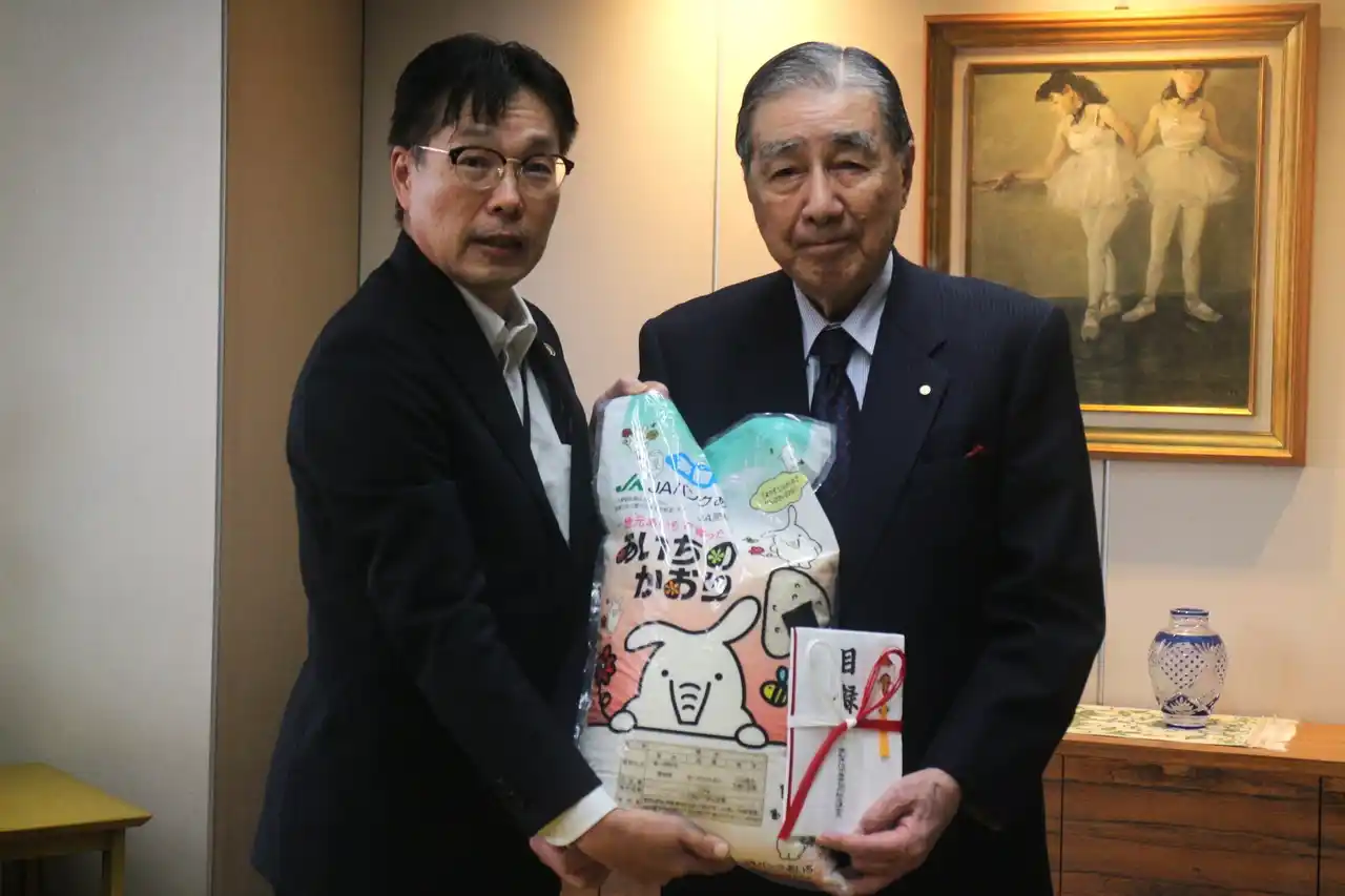 【JA愛知信連】 愛知県内の全児童養護施設へ愛知県産の新米「あいちのかおり」８トンを寄贈しました