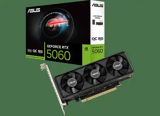 【CFD販売株式会社】 ASUSから、GeForce RTX 5060 ロープロファイルトリプルファン搭載グラフィックボード『RTX5060-O8G-LP-BRK』発売