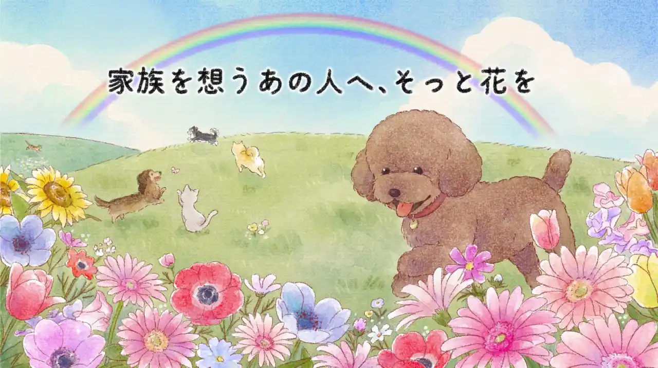 「虹の橋花贈りプロジェクト」始動　　ペットの旅立ちを知ったとき、想いを届ける新たなかたち