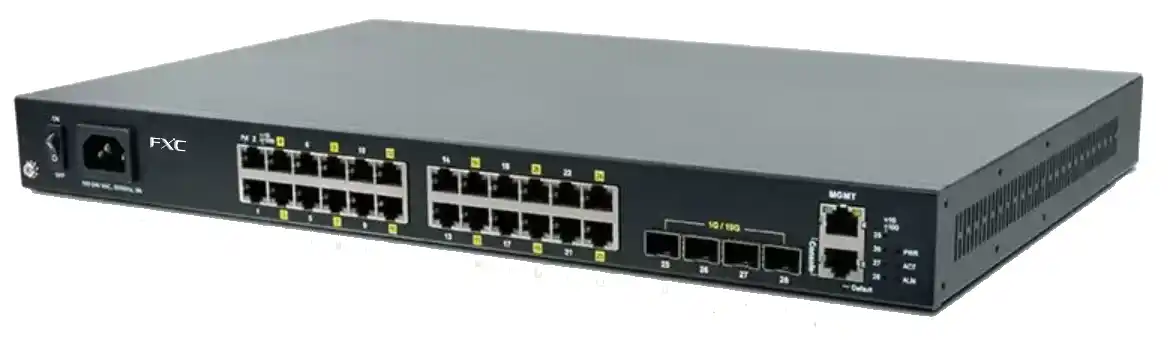 【FXC株式会社】 管理機能付ギガビットレイヤ2 PoEスイッチ「FXC5628PE」を発売