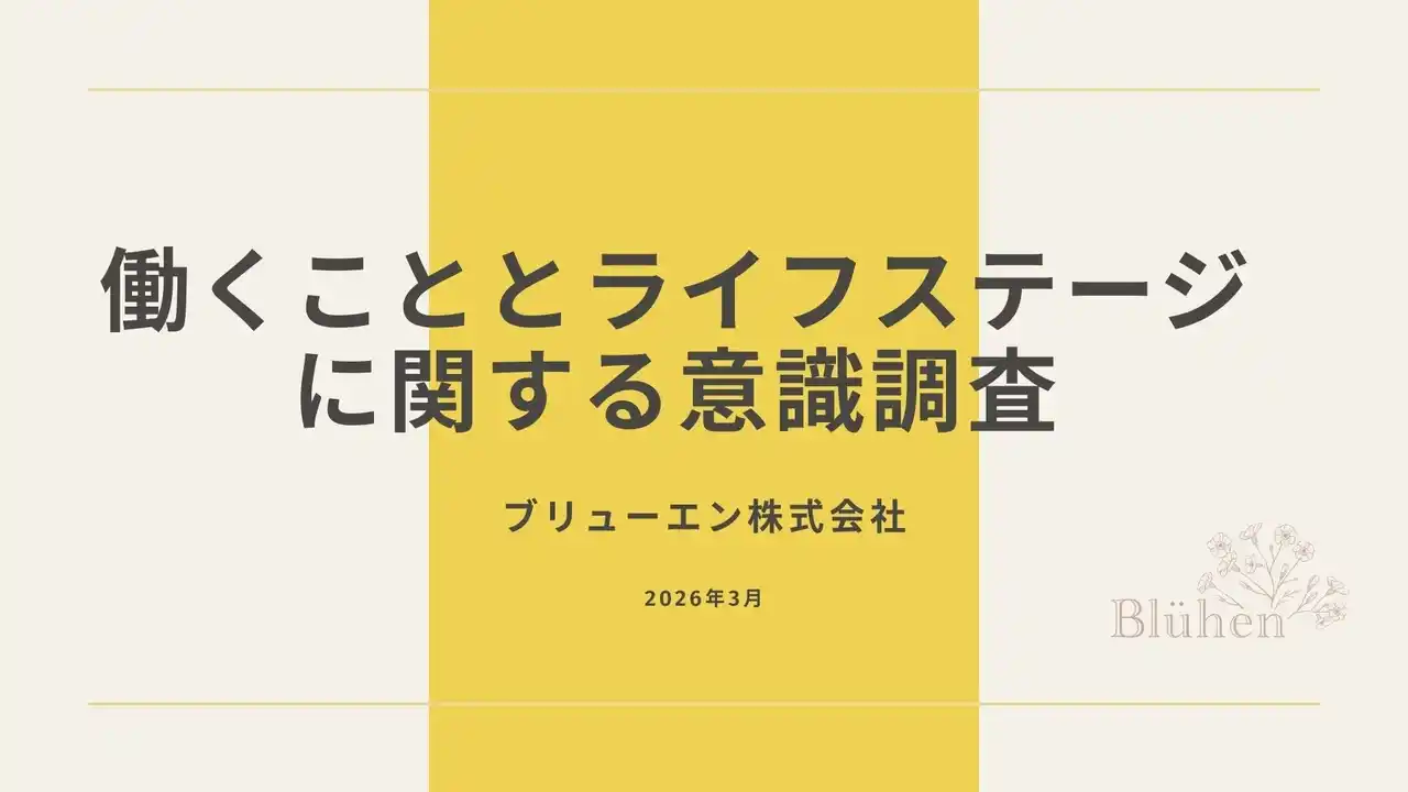 【2026年国際女性デー実態調査】女性のキャリア継続と「潜在的意欲」の実態調査　約8割がライフイベントによるキャリア断絶を経験