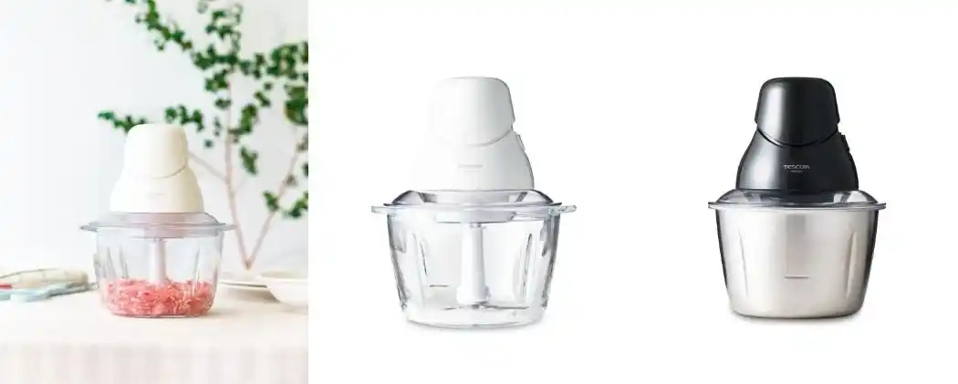 【テスコム】 ５つの機能で料理の幅が広がる！氷も砕ける強力なパワーの「フードプロセッサー TFP20A-W・TFP25A-K」を新発売