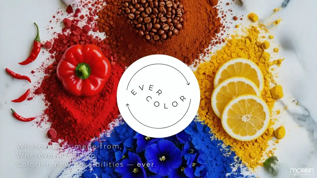 【モリリン株式会社】 「捨てる」から「彩る」へ。アップサイクルプロジェクト「Re LABO」より、素材の色を生かした【EVER COLOR】をローンチ。廃棄コーヒーやカカオ、"青いお茶"バタフライピーのインク化を実現。