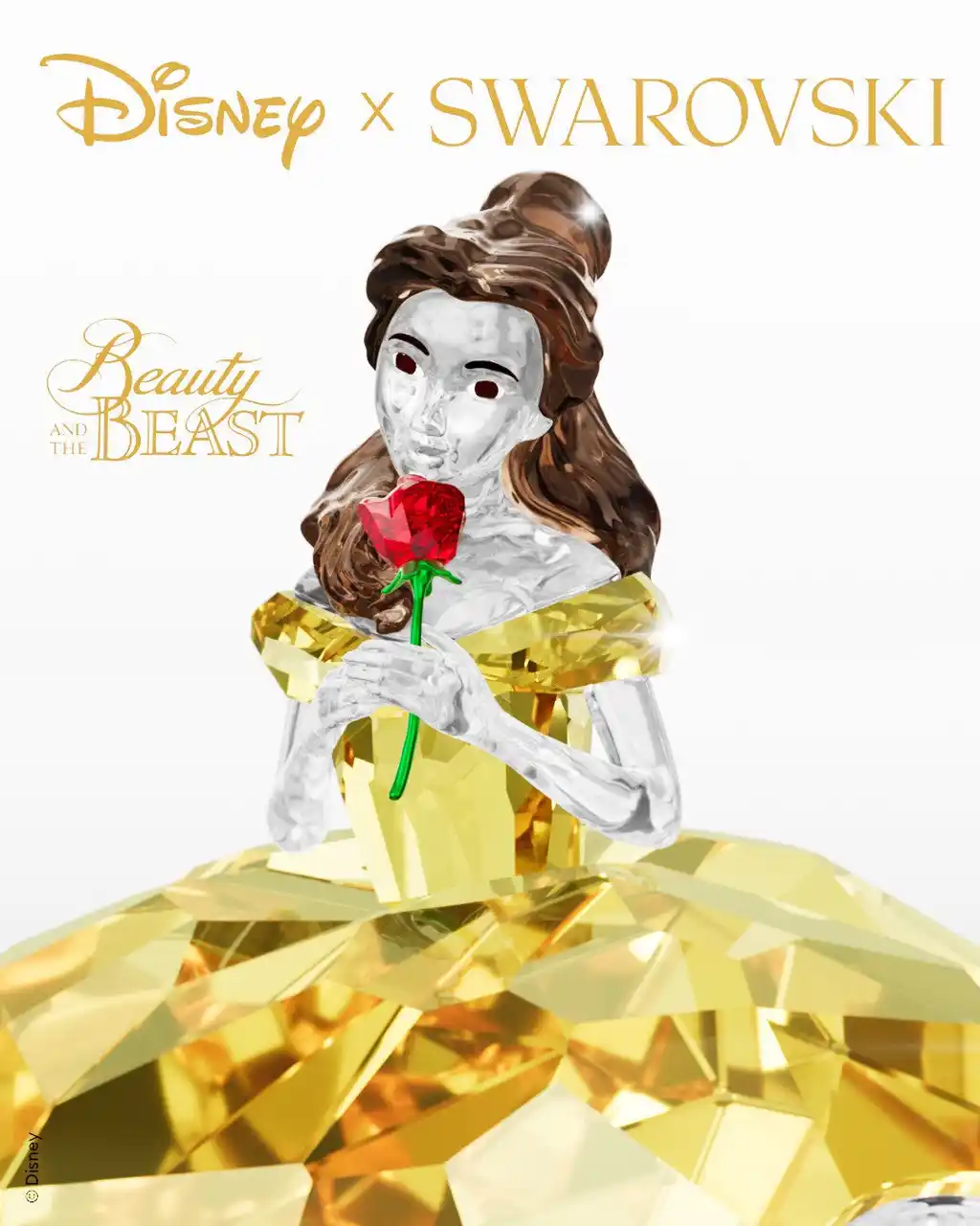 【スワロフスキー・ジャパン株式会社】 Disney と Swarovski、『美女と野獣』新作オブジェを発表