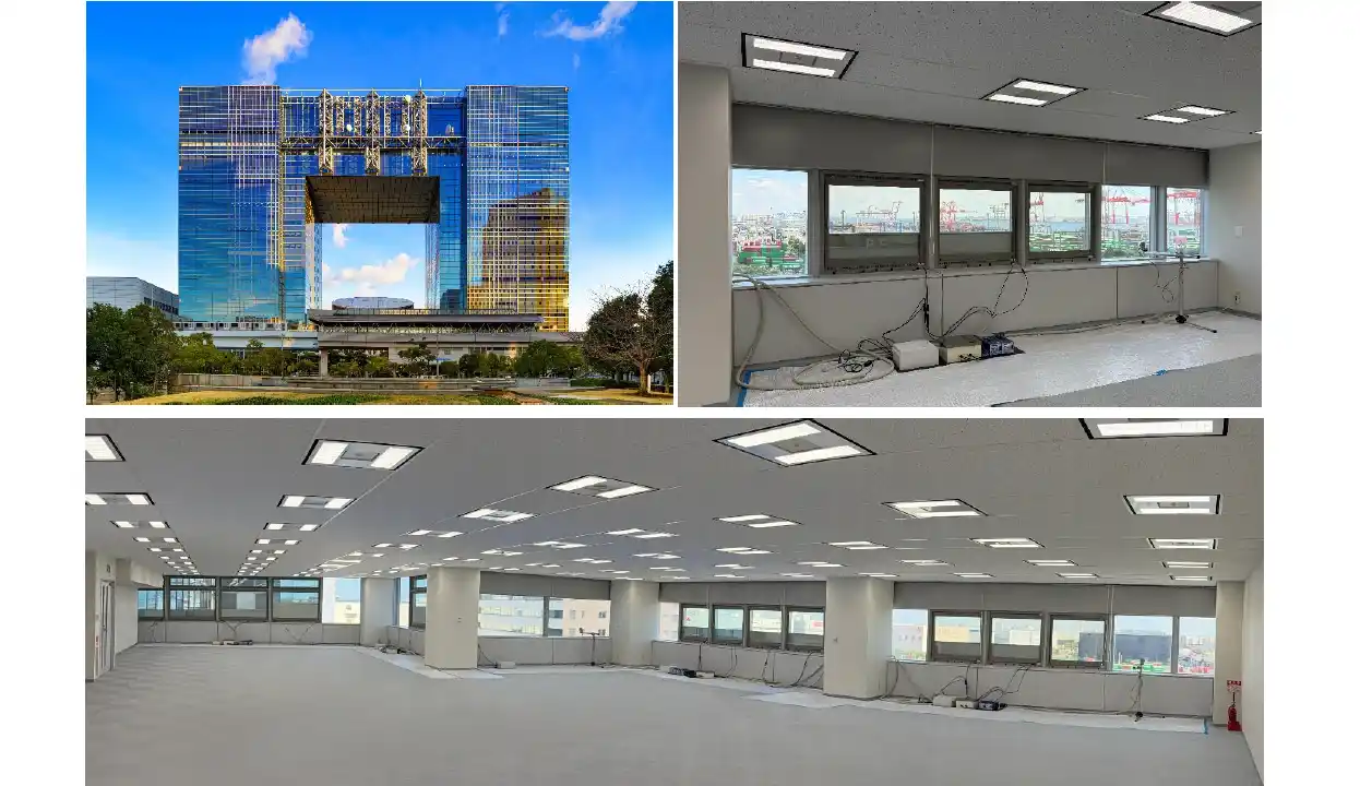 【YKK AP株式会社】 臨海副都心の既存オフィスビル 「テレコムセンタービル」でフィルム型ペロブスカイト太陽電池（次世代型ソーラーセル）を内窓に用いた建材一体型太陽光発電の実装検証を開始