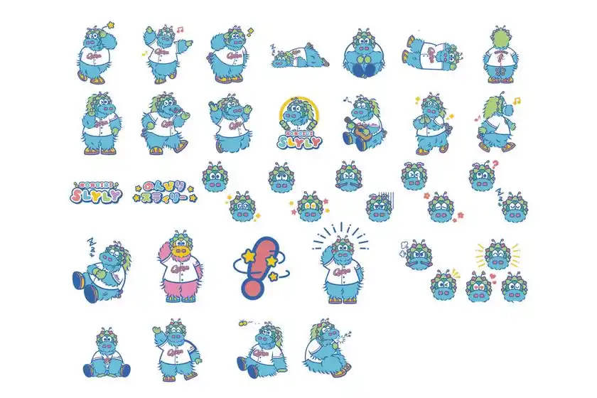 のんびりスラィリーステッカー31種類