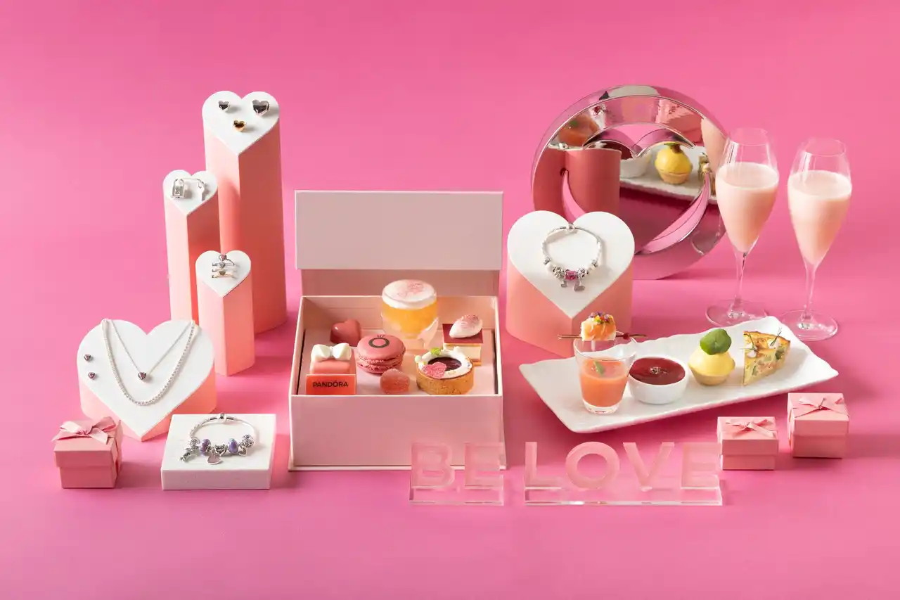 【PANDORA Jewelry Japan株式会社】 パンドラ x W大阪 初のコラボレーションジュエリーのようなアフタヌーンティー「PANDORAカフェ@MIXup」開催