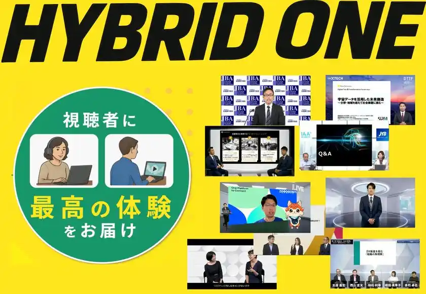 もうセミナー運営・撮影・配信に担当者はいらない！遠隔撮影・配信サービス『ハイブリッド・ワン』提供開始