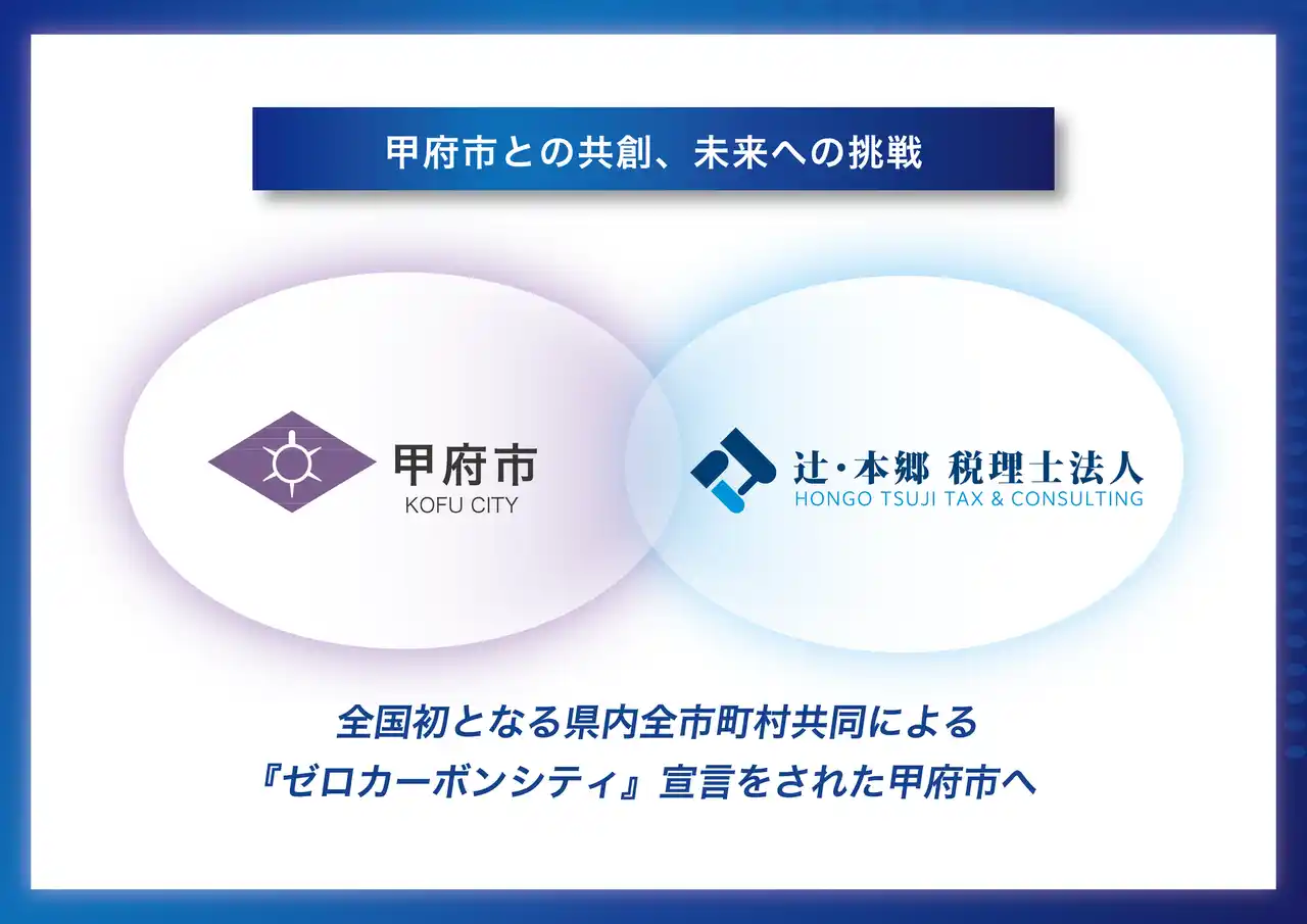 【辻・本郷 税理士法人】 辻・本郷 税理士法人、「企業版ふるさと納税」を活用し、甲府市へ太陽光パネルを寄附