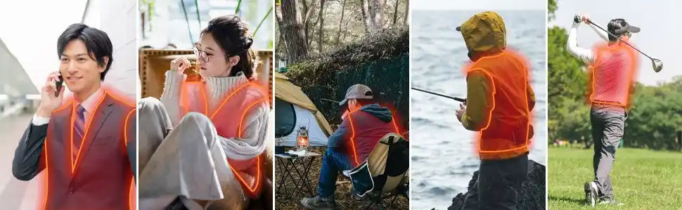 【温泉気分を纏う暖かさ】薄さ・軽さ・速暖性を追求した日本製企画の電熱インナーベストが「楽天スーパーSALE」でお得に！～冷え込む冬のリモートワーク、屋外活動を8つのヒーターで徹底サポート～