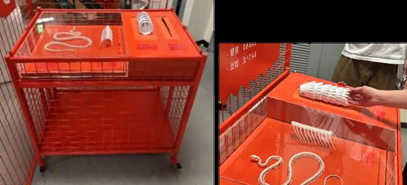 【展示台3】骨格標本とハンズオン