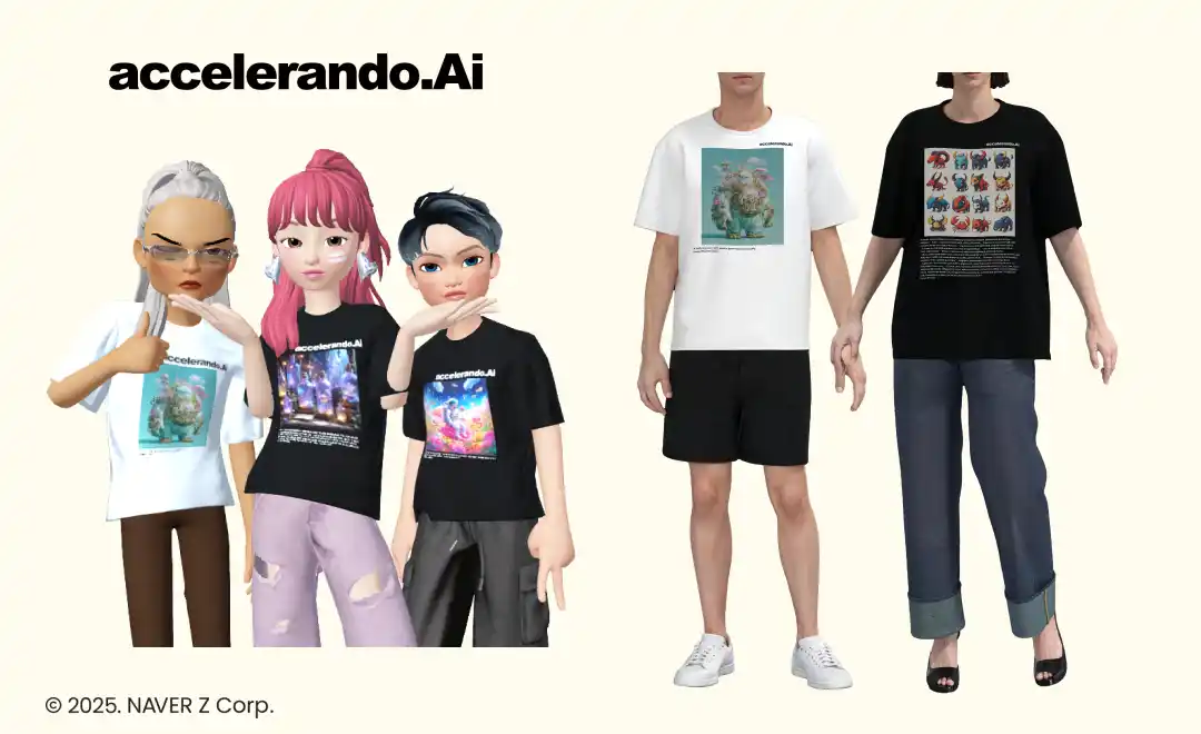 【OpenFashion】 生成AIと人によるデザインファッションコンテスト「accelerando.Ai CONTEST #11 - Tshirts」受賞20作品がリアルクローズとZEPETOアイテムにて同時販売開始！