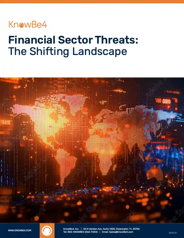 KnowBe4、脅威レポートを公開：世界の金融業界が前例のないサイバー脅威の急増に直面していることが明らかに
