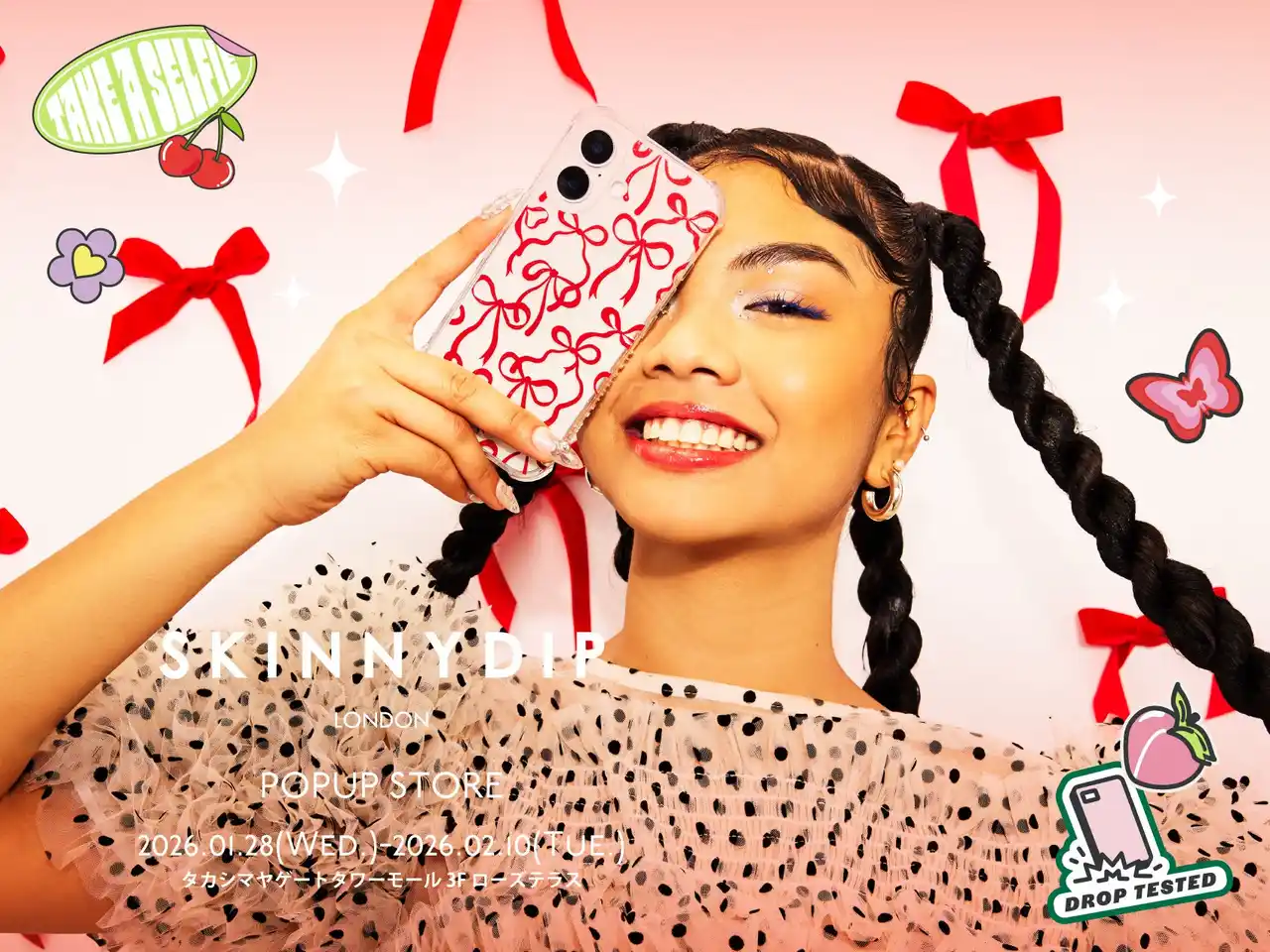 【イベント情報】『SKINNYDIP LONDON』中部エリアでは初となるポップアップストアをタカシマヤ ゲートタワーモールで１月２８日より過去最多のデザイン数にて開催！【株式会社エスツー・ラボ】