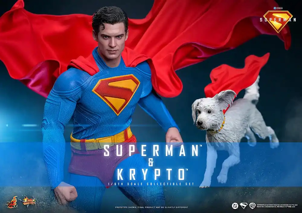 7月11日（金）公開の映画『スーパーマン』より、スーパーマンとクリプトの1/6スケールフィギュアが早くも登場！