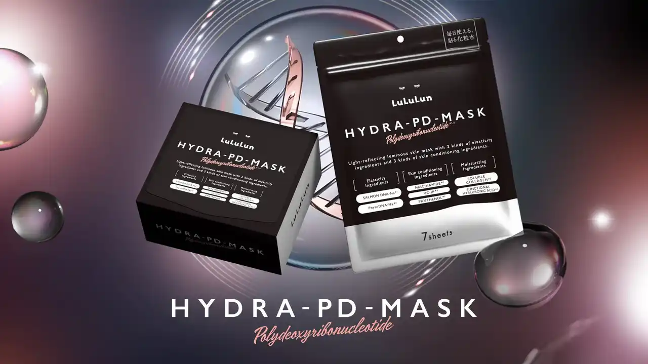 【Dr.ルルルン株式会社】 日本No.1ブランドのルルルンから大人気「ハイドラ シリーズ」の新作「ルルルン ハイドラ PD マスク」が誕生。先端の皮膚科学から生まれた2種類のPDRN*1,2が段階アプローチする徹底ハリ管理マスク