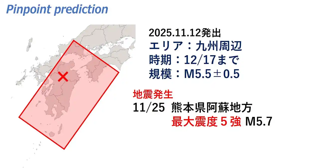 震度5強 熊本県阿蘇地方地震 予測的中「MEGA地震予測」