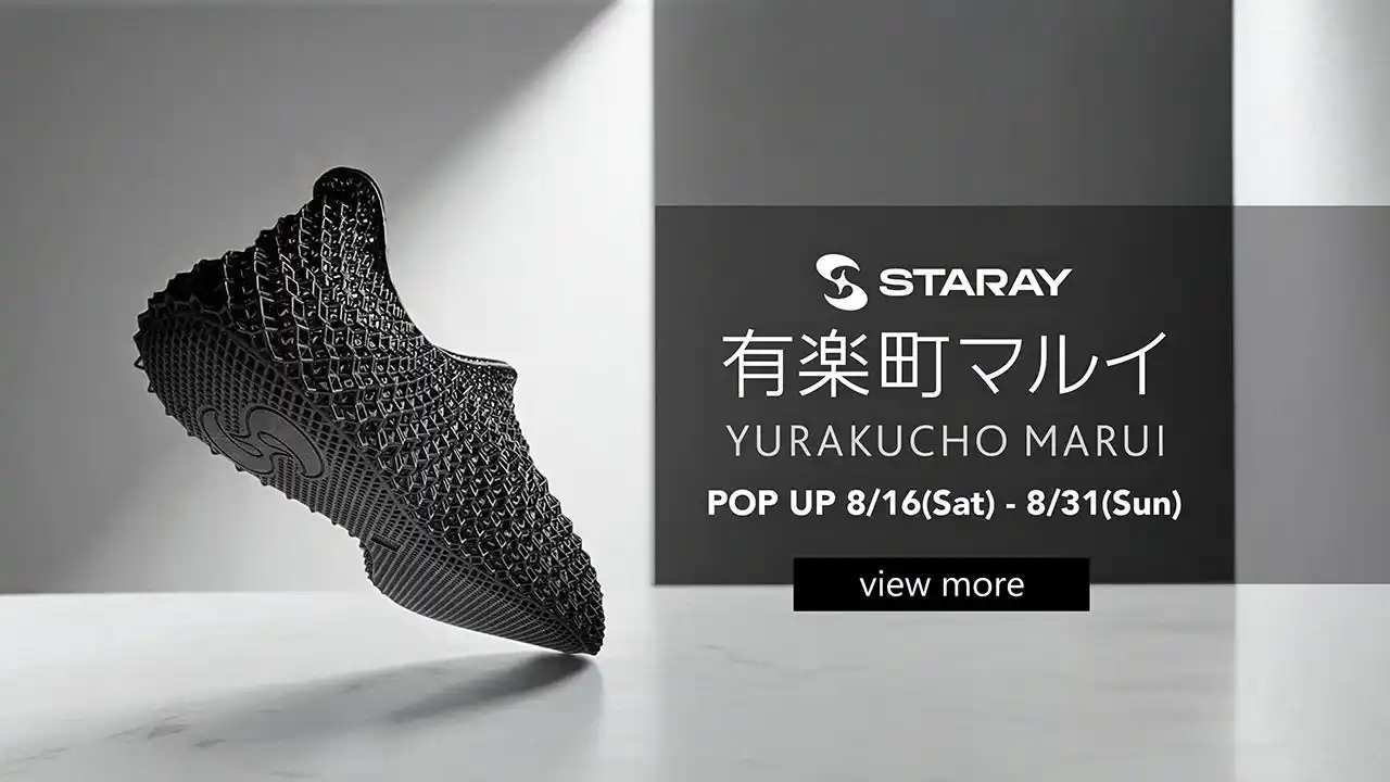 【期間限定】3Dプリントシューズ「STARAY」POP UP STOREを有楽町マルイで開催！【APPLE TREE株式会社】