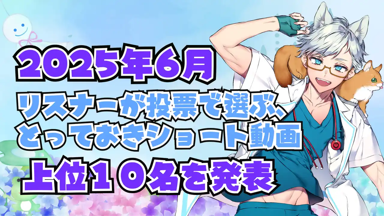 【株式会社CrossVision】 V-tamp、2025年6月 リスナーが投票で選ぶ、とっておきのVTuberのショート動画１０選を発表