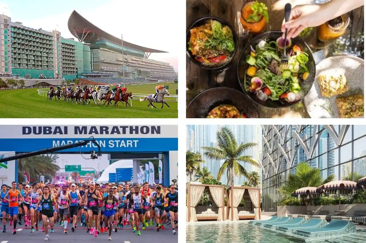 【ドバイ経済観光庁】 ドバイ・ワールドカップ30周年！競馬場を一望できる豪華ホテルもリニューアル！「ヴィーガニュアリー」が彩る食のトレンド、25周年のドバイ・マラソン情報も