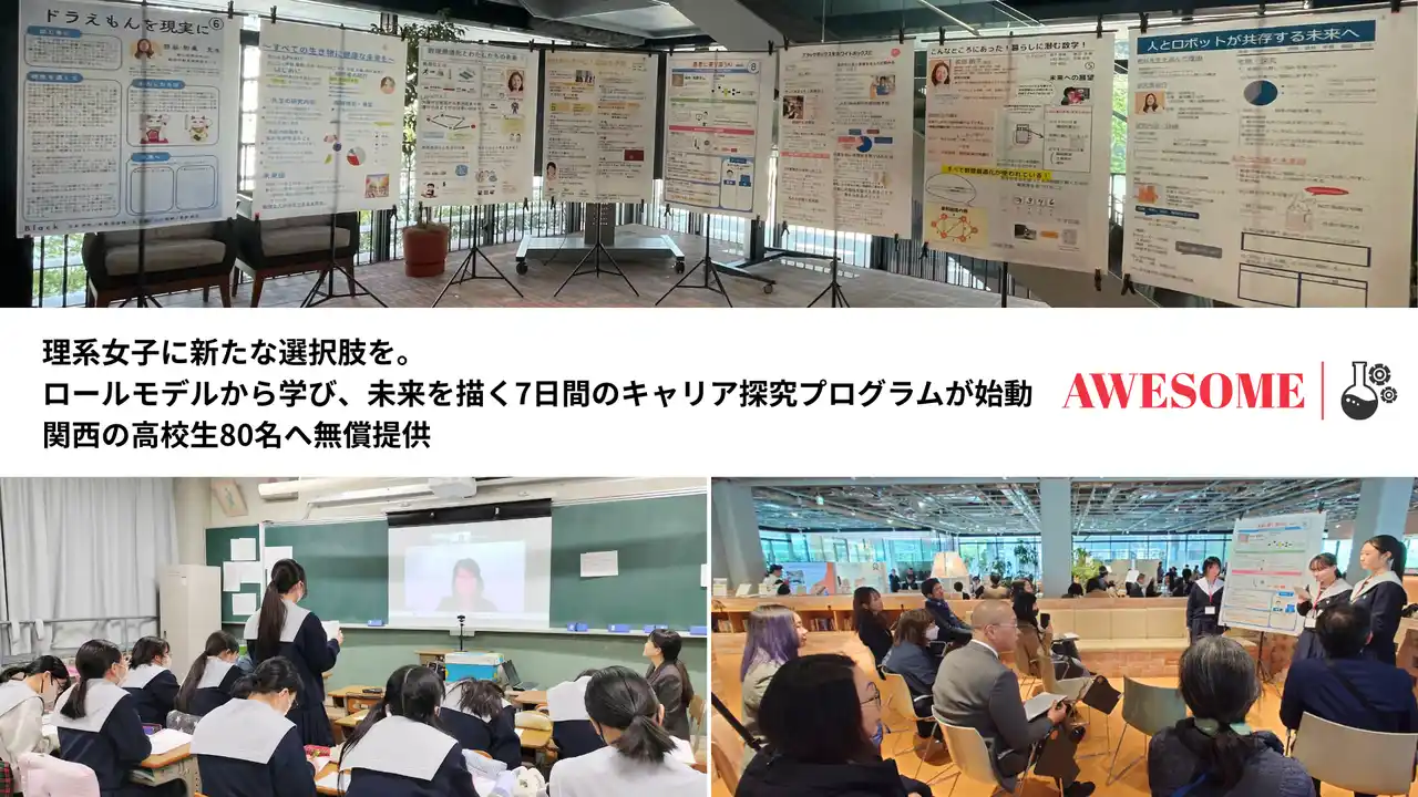 理系女子に新たな選択肢を。ロールモデルから学び、未来を描く7日間のキャリア探究プログラムが始動｜関西の高校生80名へ無償提供