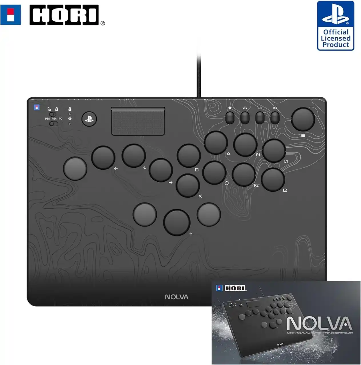 【株式会社ホリ】 【Amazon限定】「NOLVA Mechanical All-Button Arcade Controller PlayStation(R)5, Windows PC」にデジタル壁紙セットが登場！