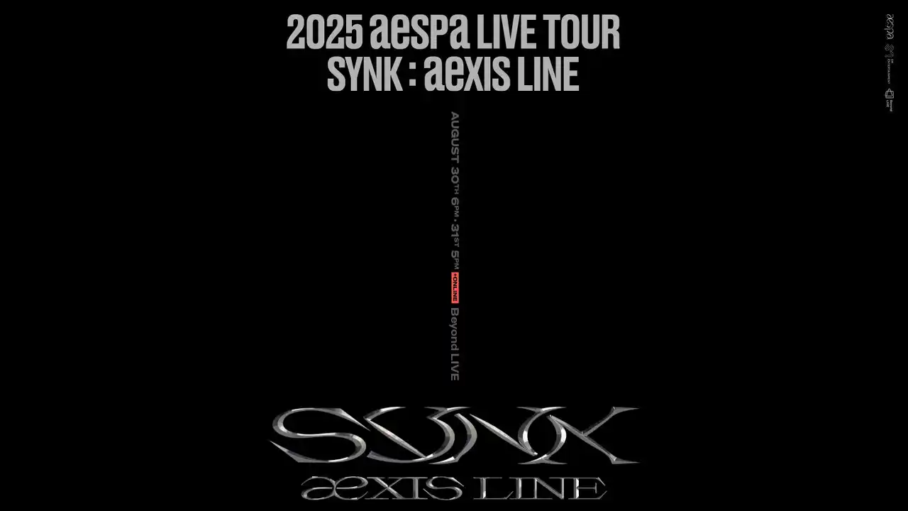 全席完売したaespaの注目公演「2025 aespa LIVE TOUR -SYNK : aeXIS LINE-」を8月30日(土)～31(日)の2日間、Beyond LIVEで配信します！