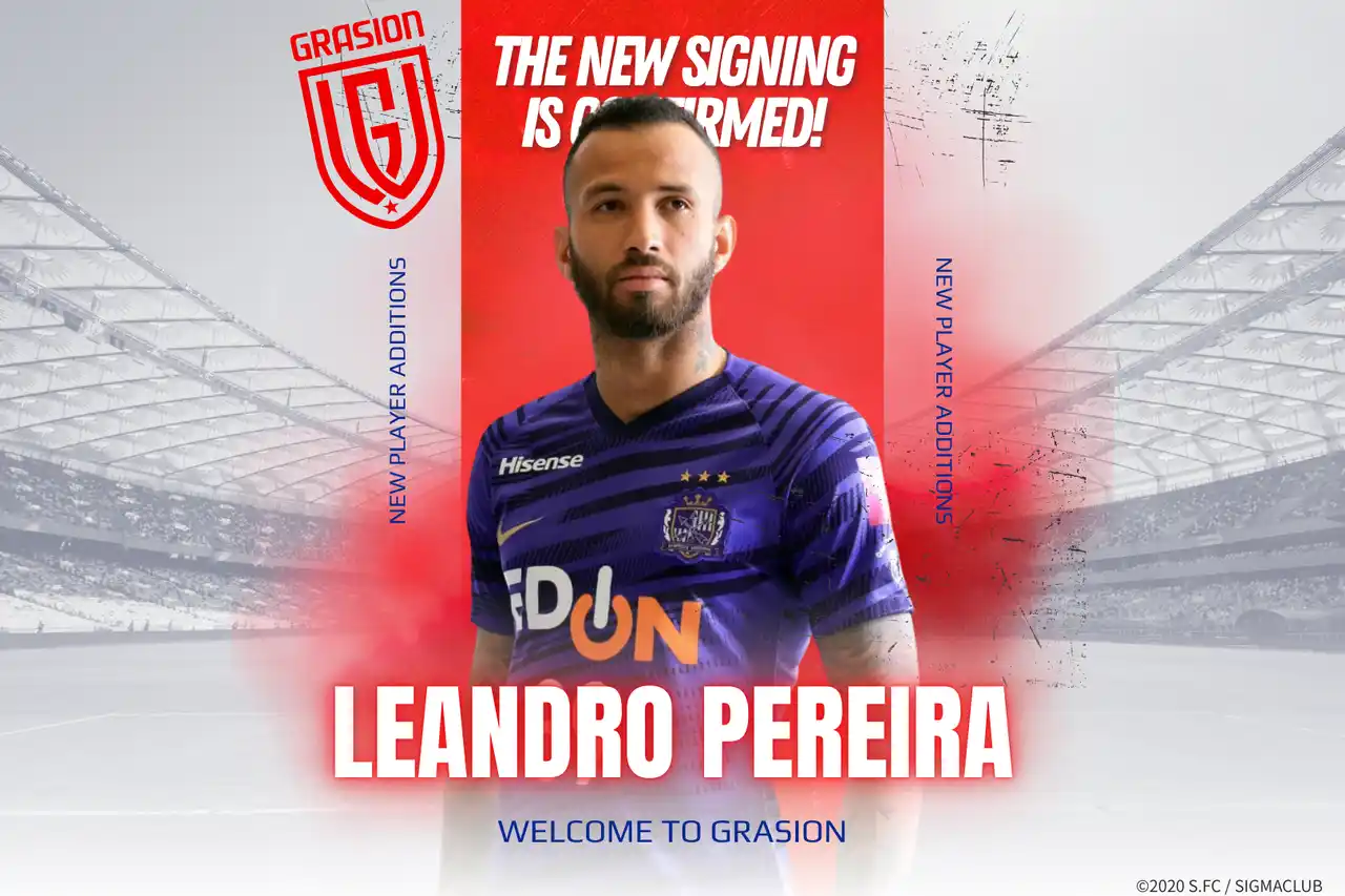FC GRASION東葛 レアンドロ・ペレイラ選手 加入のお知らせ