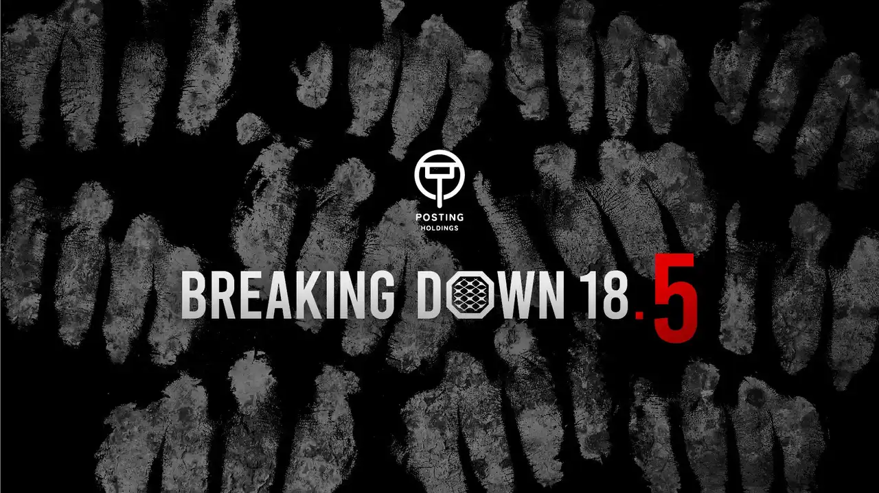 【BreakingDown株式会社】 BreakingDown18.5シルバースポンサー V CLINIC、HTF、VO-VO-／H.L.B、VITABON JAPAN、T-CLINIC、XENIS、BIO Men's clinicが就任