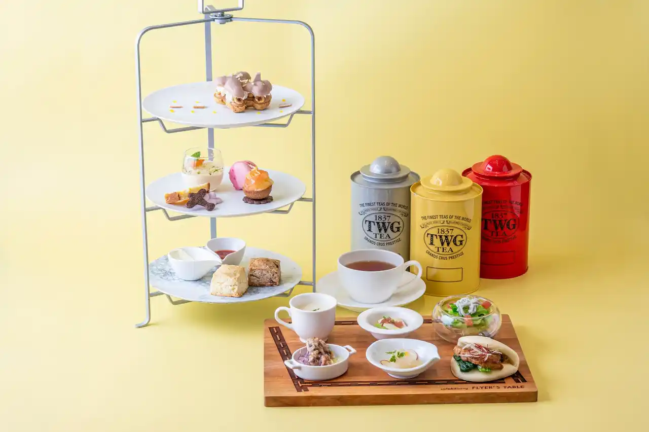 【羽田エクセルホテル東急】羽田のホテルでしか味わえない“飛行機シュー”が限定フレーバーに！羽田空港直結の開放感と旅の合間に楽しむ、空港アフタヌーンティー！