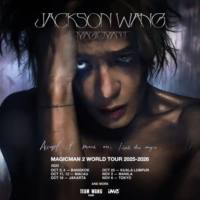 【The Orchard Japan】 ジャクソン・ワン、史上最大規模のワールドツアー発表！MAGICMAN 2 WORLD TOUR、2025年秋アジアから開幕！日本公演は11月6日！