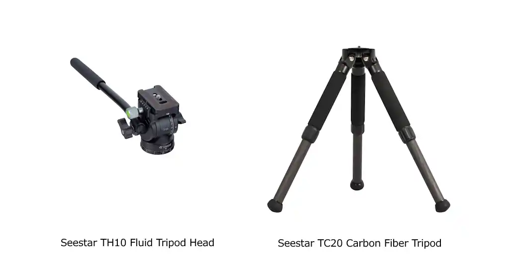 【株式会社ビクセン】 お使いの「Seestar」シリーズを赤道儀モードで。雲台「Seestar TH10 Fluid Tripod Head」と三脚「Seestar TC20 Carbon Fiber Tripod」を発売