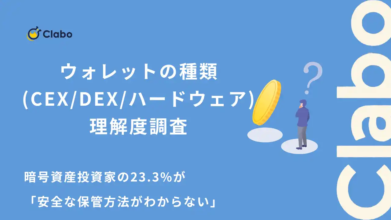 【株式会社Clabo】 暗号資産投資家の23.3%が「安全な保管方法を見出せていない」