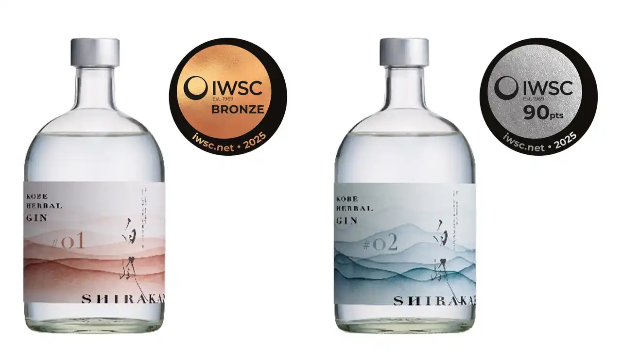 【白鶴酒造株式会社】 白鶴酒造 初挑戦のクラフトジン「KOBE HERBAL GIN 白風」2種が世界で最も権威のあるコンペティションの1つ「IWSC2025」で受賞