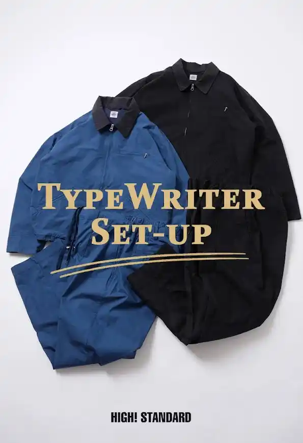 【HIGH! STANDARD】タイプライター素材のワークジャケットとトラウザーズが登場。2026年2月4日（水）から予約販売開始！