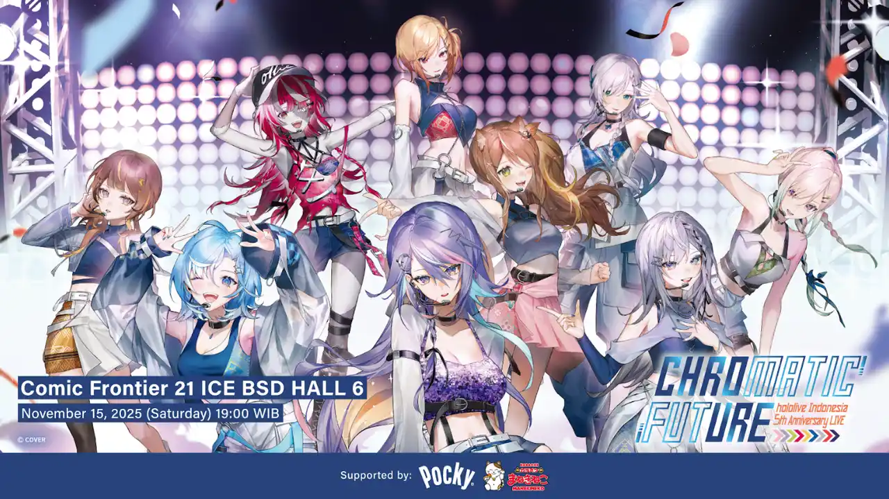 【カバー株式会社】 ホロライブインドネシア 現地初ライブ 『hololive Indonesia 5th Anniversary LIVE Chromatic Future』情報解禁！